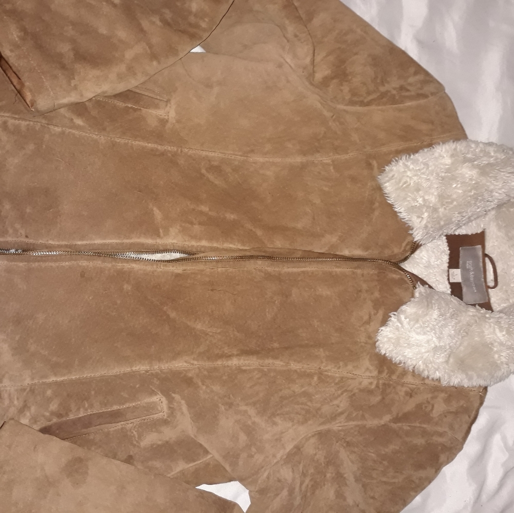 Brown suede jacket